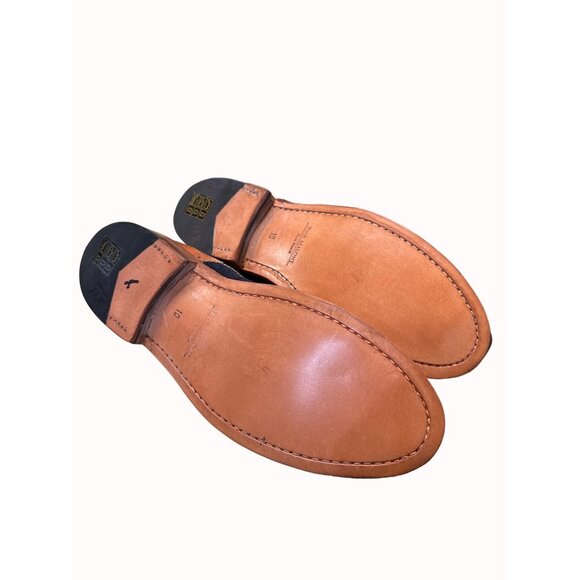 Paul Malone Palm beach Bradford men’s brown navy blue Oxford shoes 10 SKu 5302 - Picture 9 of 12